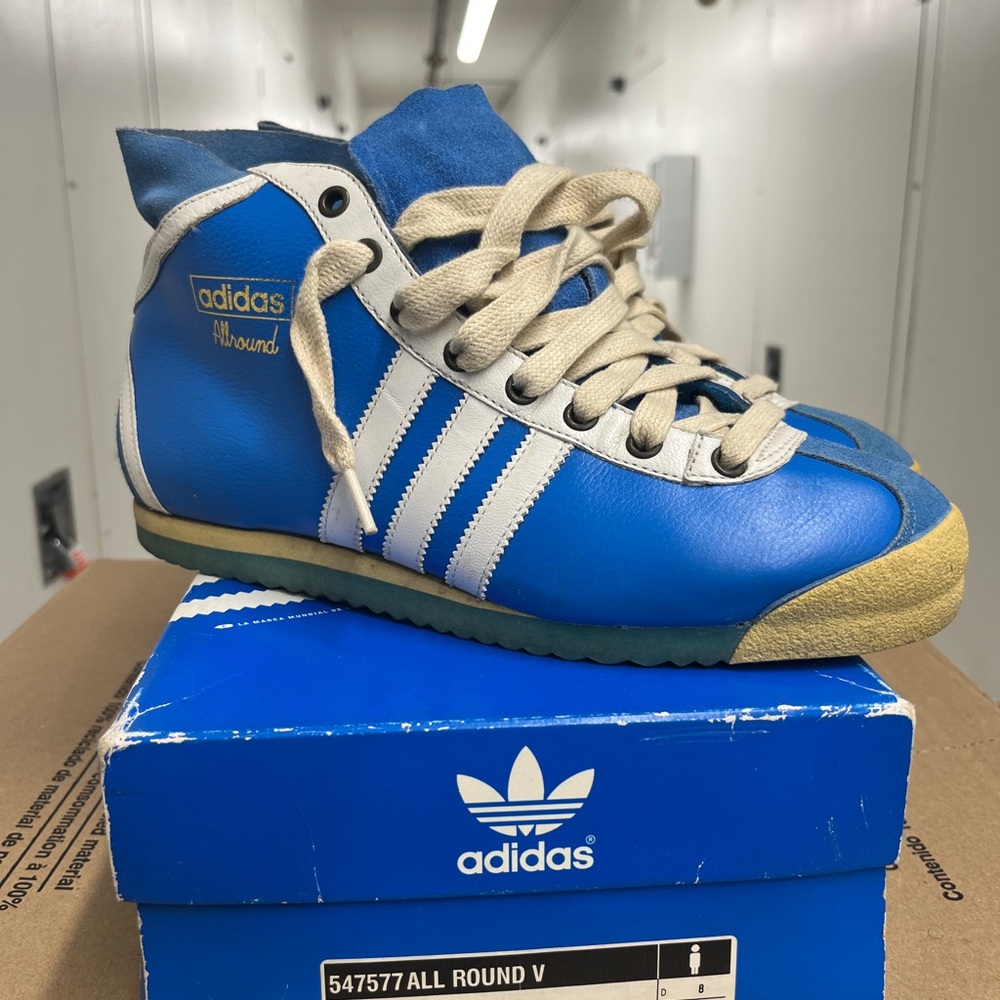 Adidas All Round V Blue and White Sneakers ‘SUPER VINTAGE’